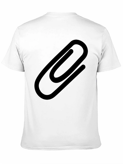 Paperclip Graphic Black T-Shirt