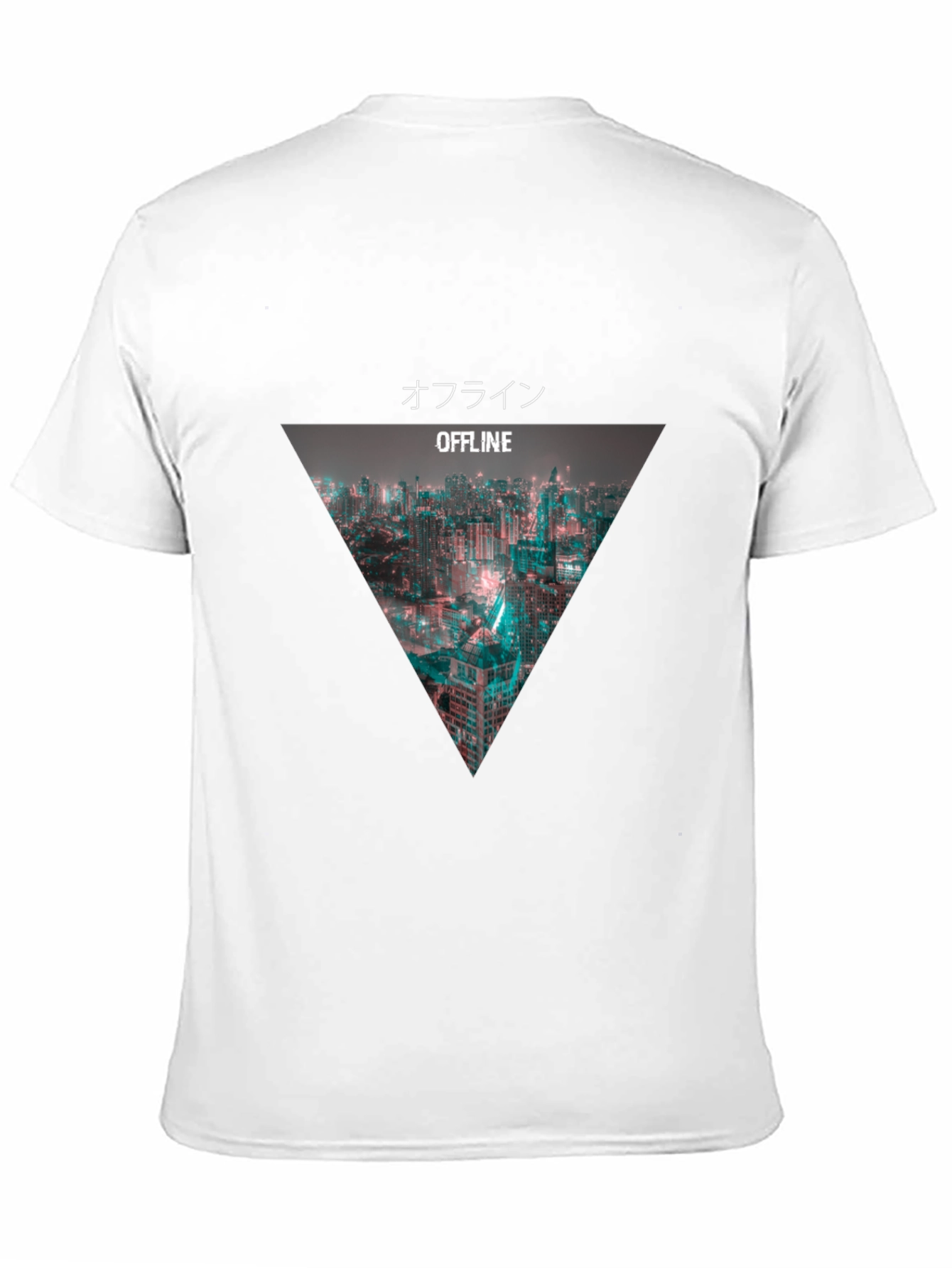Offline Cityscape Graphic Tee - Modern Black T-Shirt