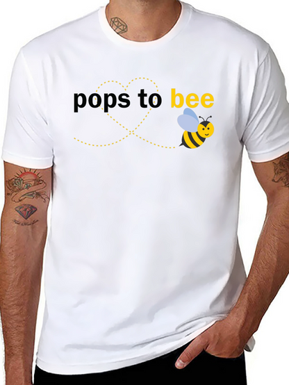 Pops to Bee T-Shirt - New Dad Gift