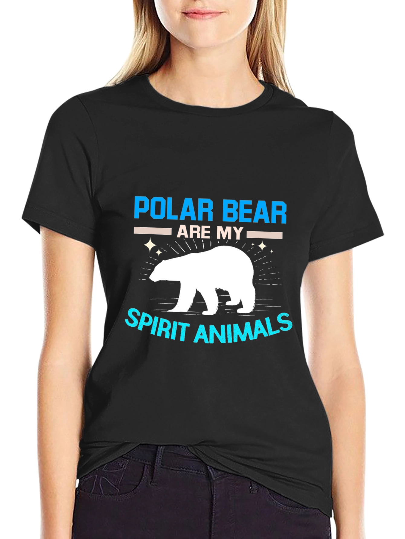 Polar Bear Spirit Animal Graphic T-Shirt