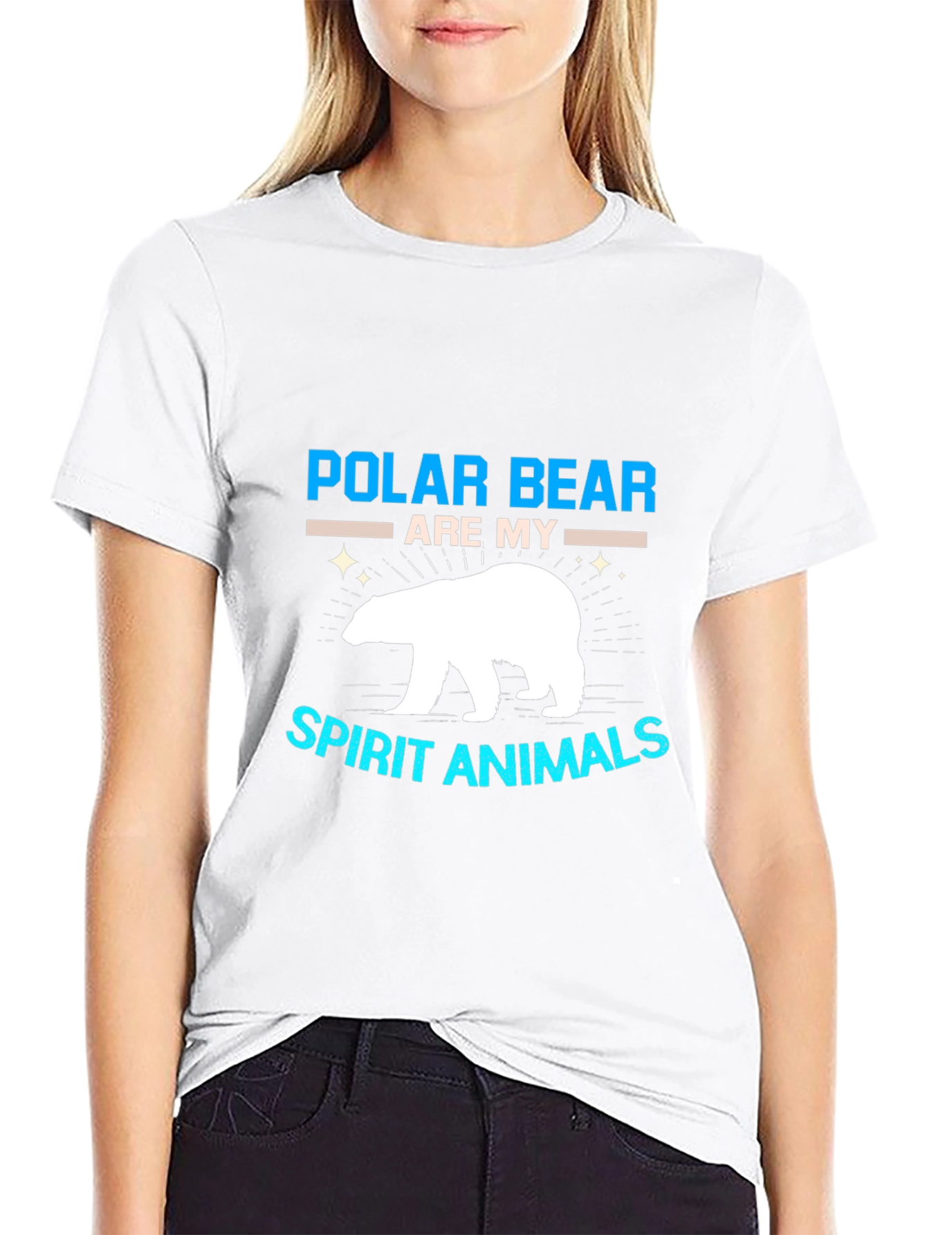 Polar Bear Spirit Animal Graphic T-Shirt