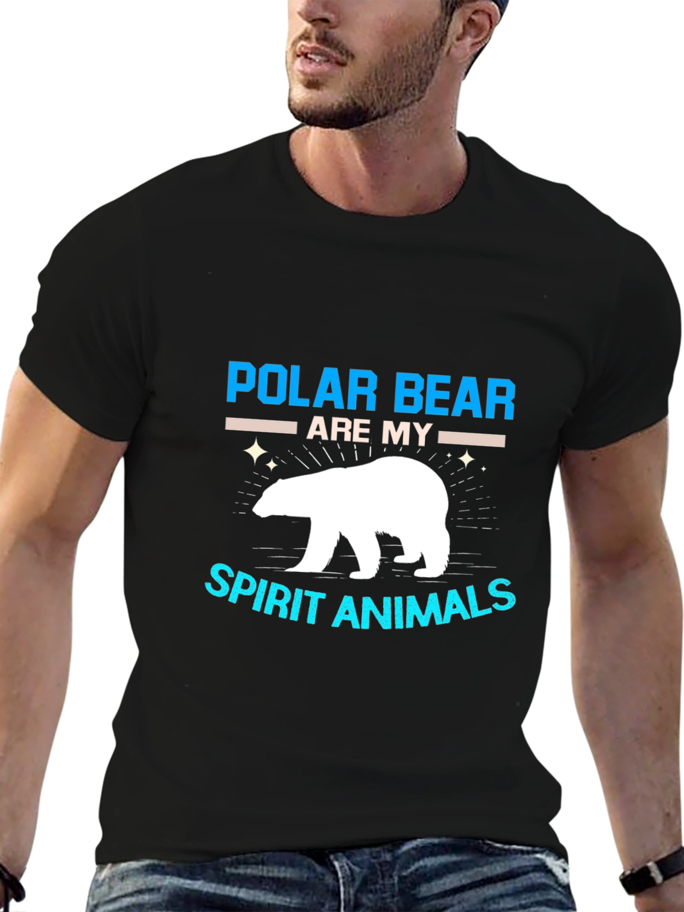 Polar Bear Spirit Animal Graphic T-Shirt