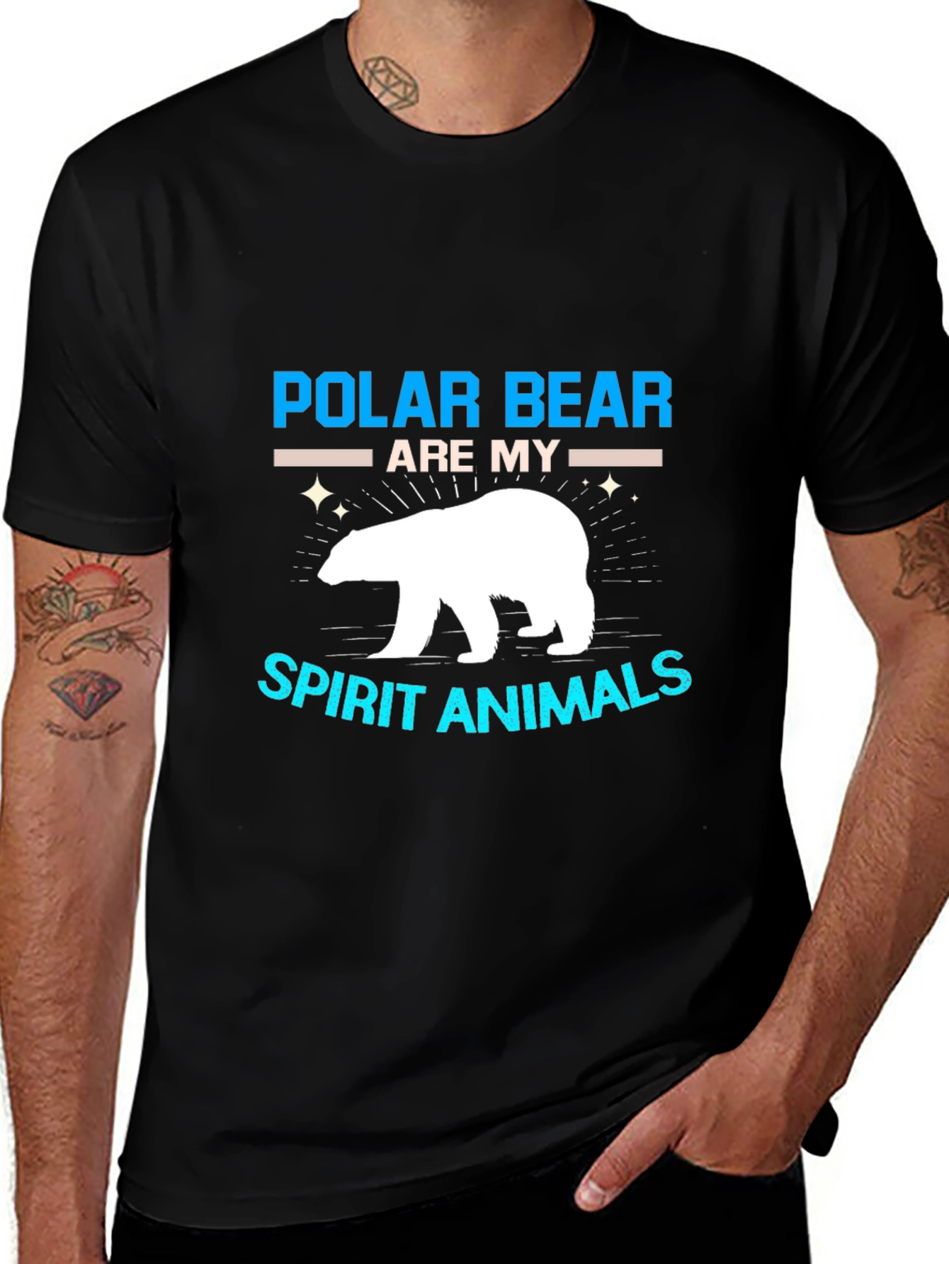 Polar Bear Spirit Animal Graphic T-Shirt