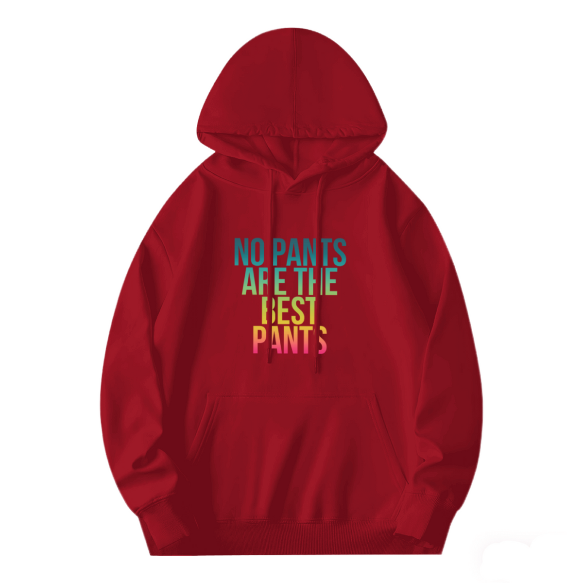 Funny No Pants Gradient Text Unisex Hoodie