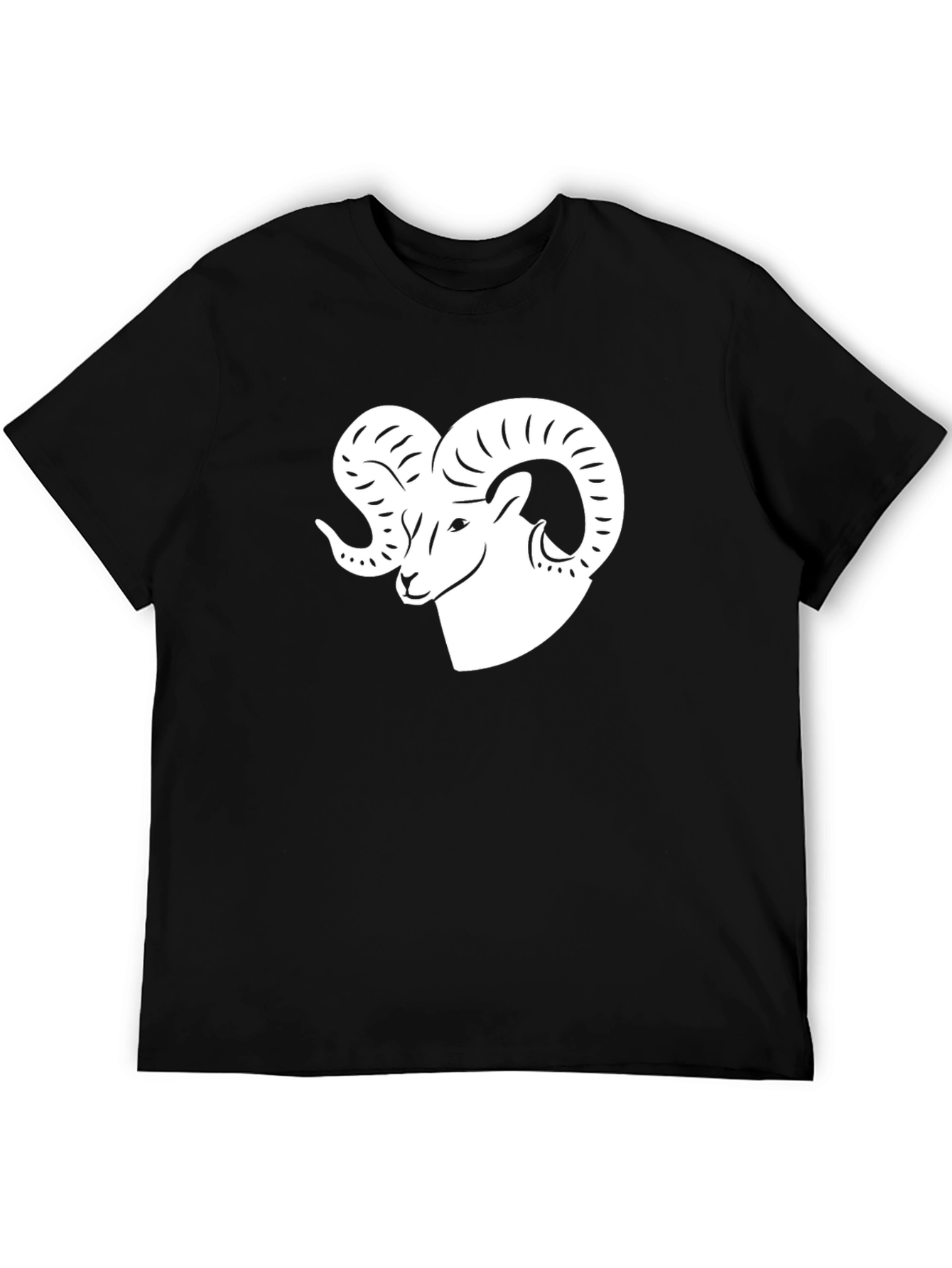 Ram Graphic Tee - Black Cotton Blend
