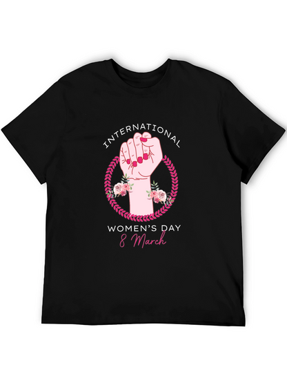 International Womens Day Black T-Shirt