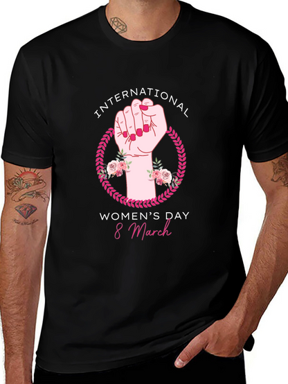 International Womens Day Black T-Shirt