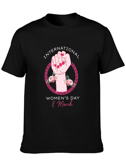 International Womens Day Black T-Shirt