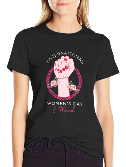 International Womens Day Black T-Shirt