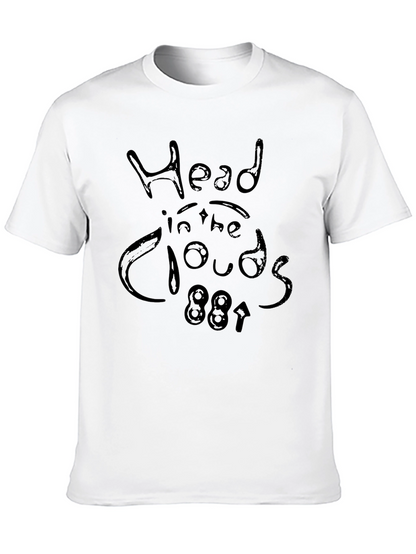 Head in the Clouds Black Graphic T-Shirt
