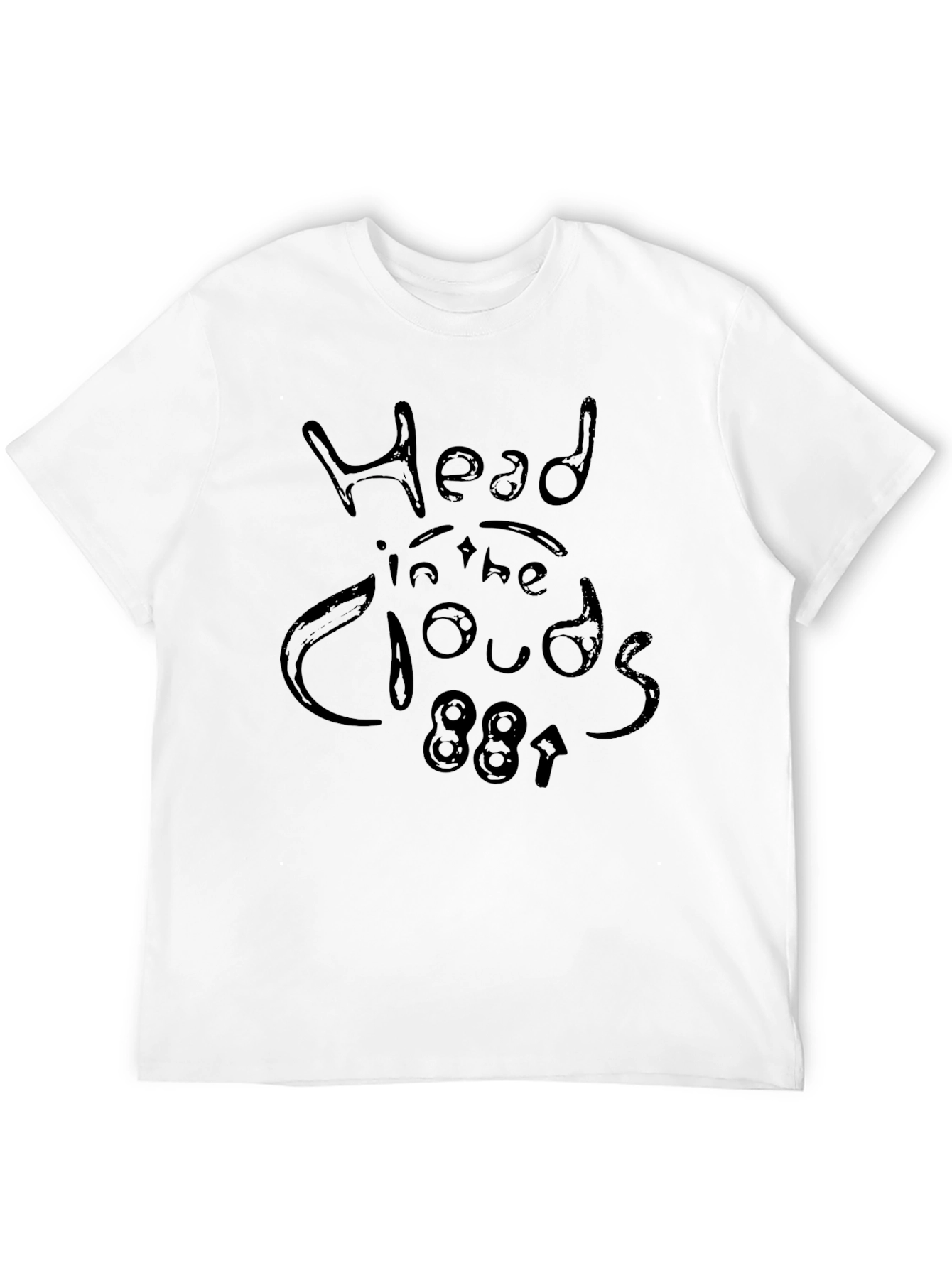 Head in the Clouds Black Graphic T-Shirt