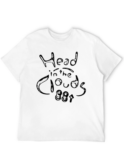 Head in the Clouds Black Graphic T-Shirt