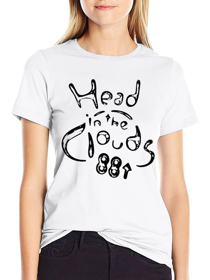 Head in the Clouds Black Graphic T-Shirt