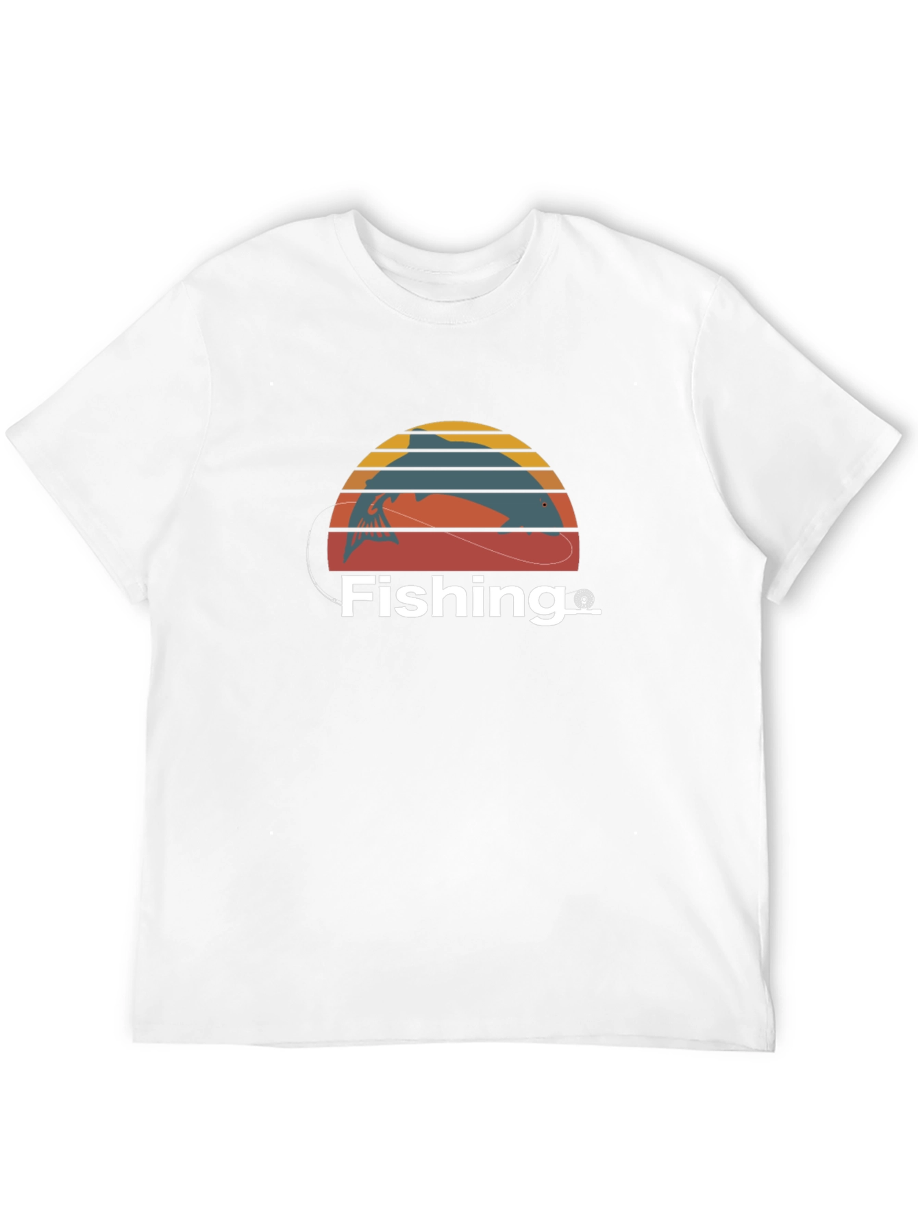 Fishing T-Shirt Fisherman Gift Retro Style Tee