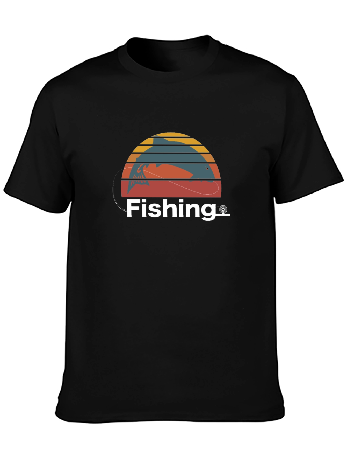 Fishing T-Shirt Fisherman Gift Retro Style Tee