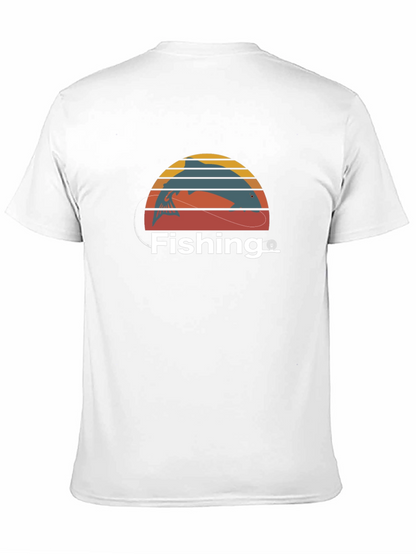 Fishing T-Shirt Fisherman Gift Retro Style Tee