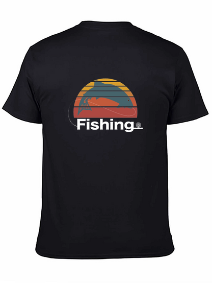Fishing T-Shirt Fisherman Gift Retro Style Tee