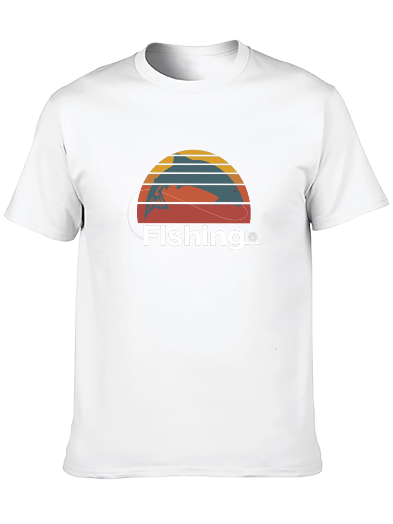 Fishing T-Shirt Fisherman Gift Retro Style Tee