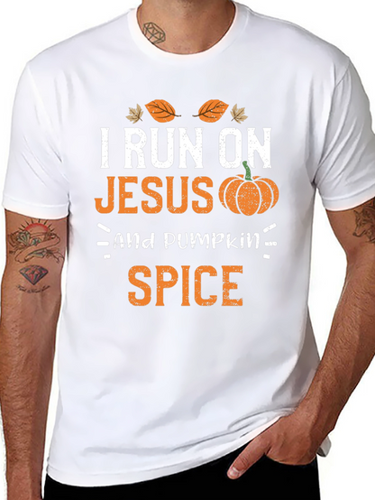 I Run On Jesus And Pumpkin Spice T-Shirt