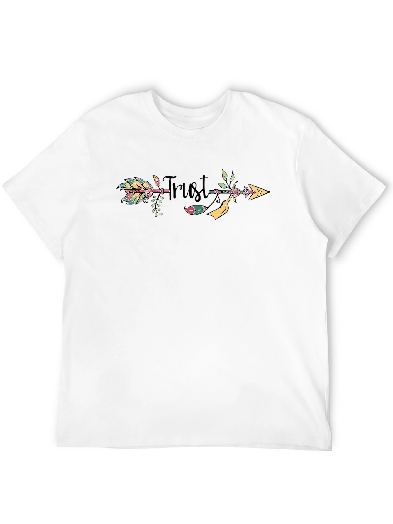 Trust Arrow Graphic Print Black T-Shirt