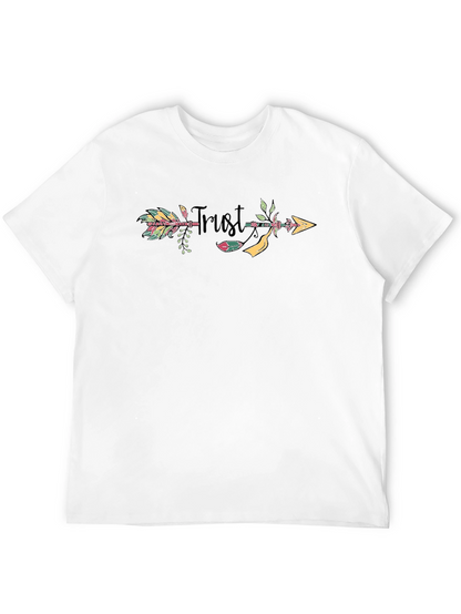 Trust Arrow Graphic Print Black T-Shirt