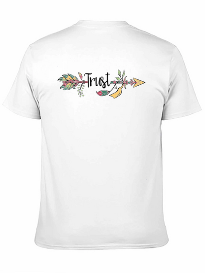 Trust Arrow Graphic Print Black T-Shirt