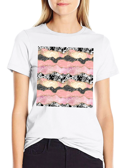 Abstract Agate Slice Graphic Tee