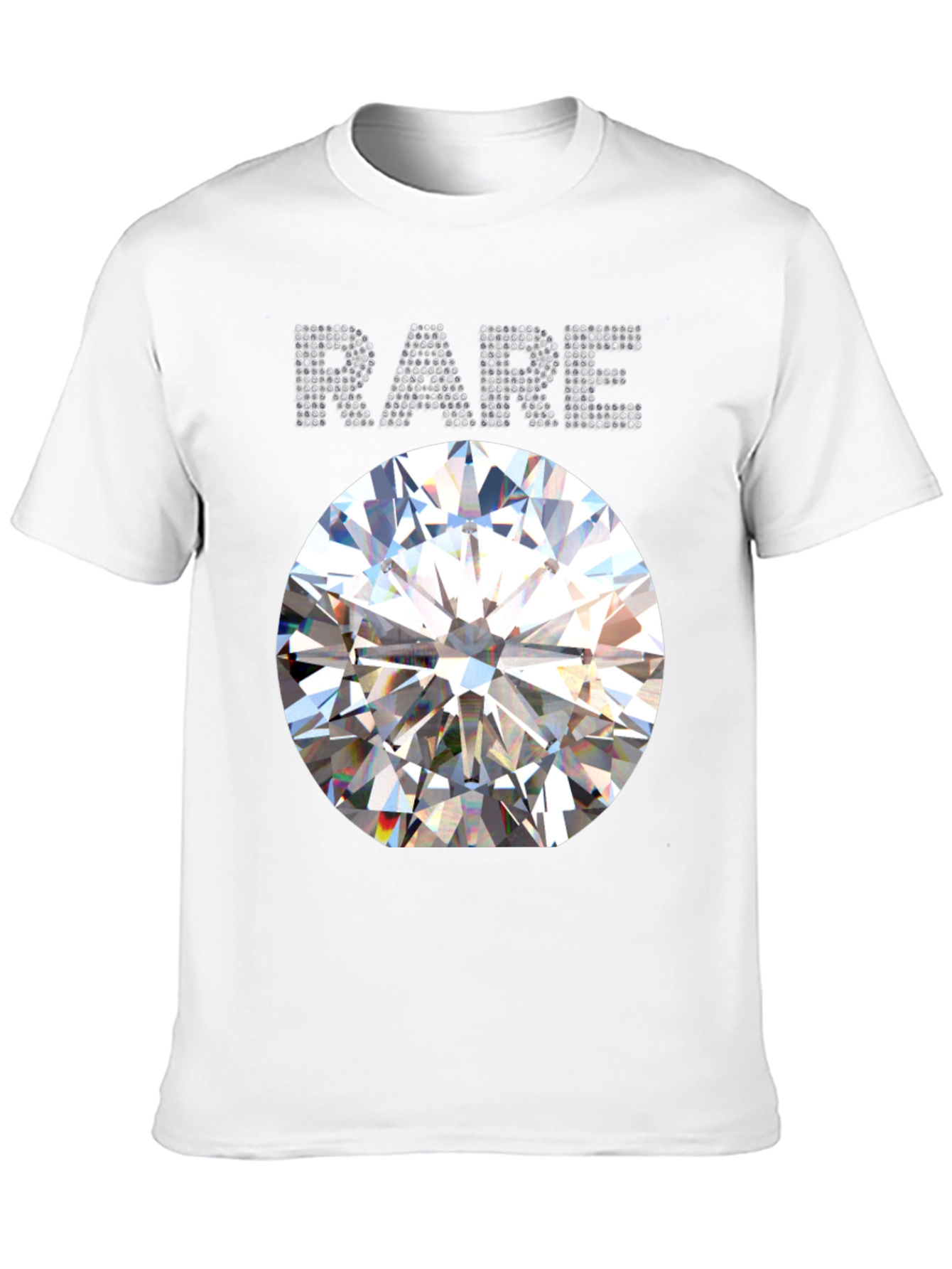 Mens Rare Diamond Graphic Black T-Shirt