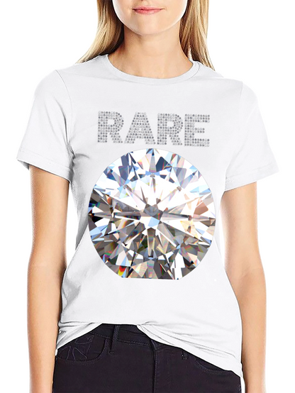 Mens Rare Diamond Graphic Black T-Shirt