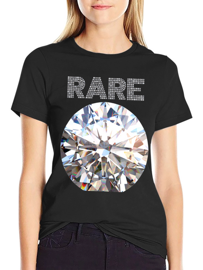 Mens Rare Diamond Graphic Black T-Shirt