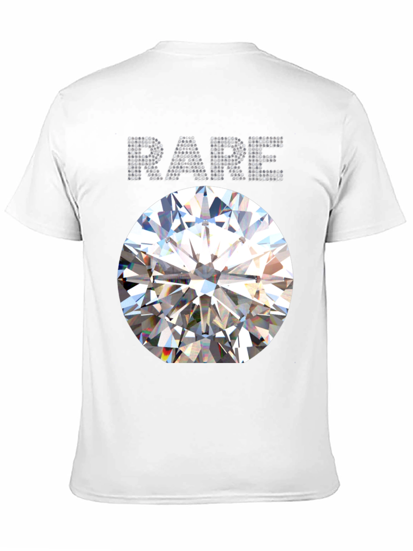 Mens Rare Diamond Graphic Black T-Shirt