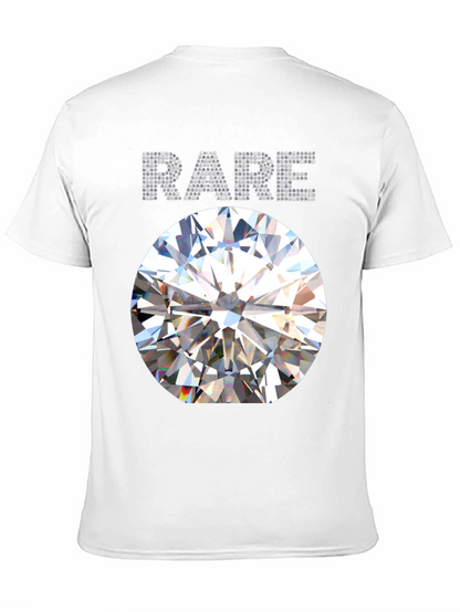 Mens Rare Diamond Graphic Black T-Shirt