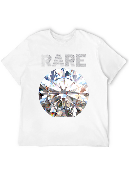 Mens Rare Diamond Graphic Black T-Shirt