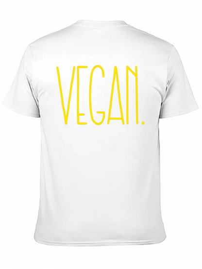 Vegan Graphic Tee - Black Cotton T-Shirt