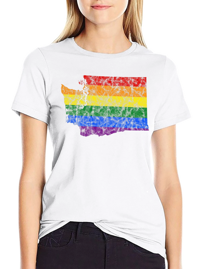 Rainbow Washington State Pride T-Shirt