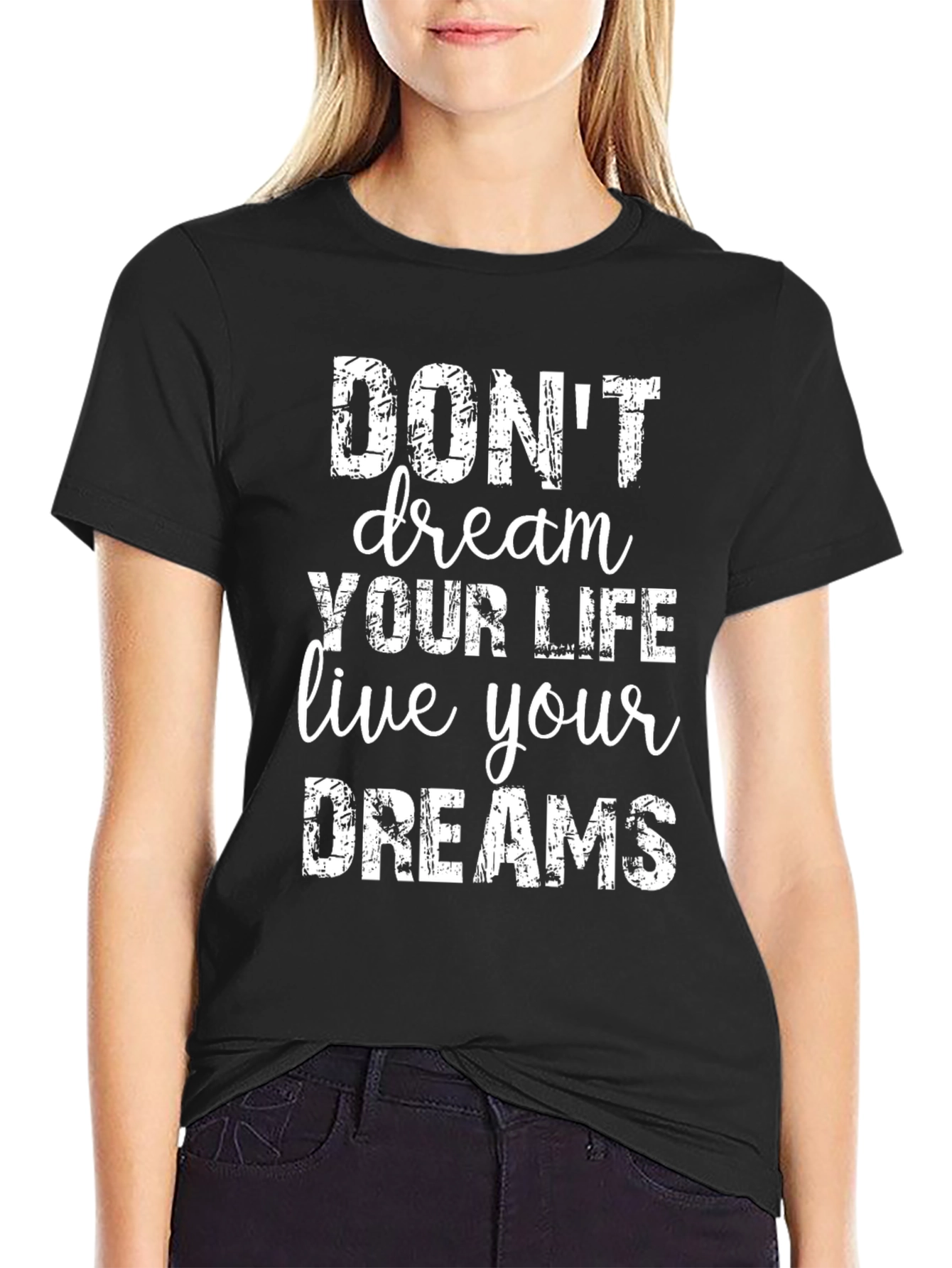 Inspirational Graphic Tee - Live Your Dreams