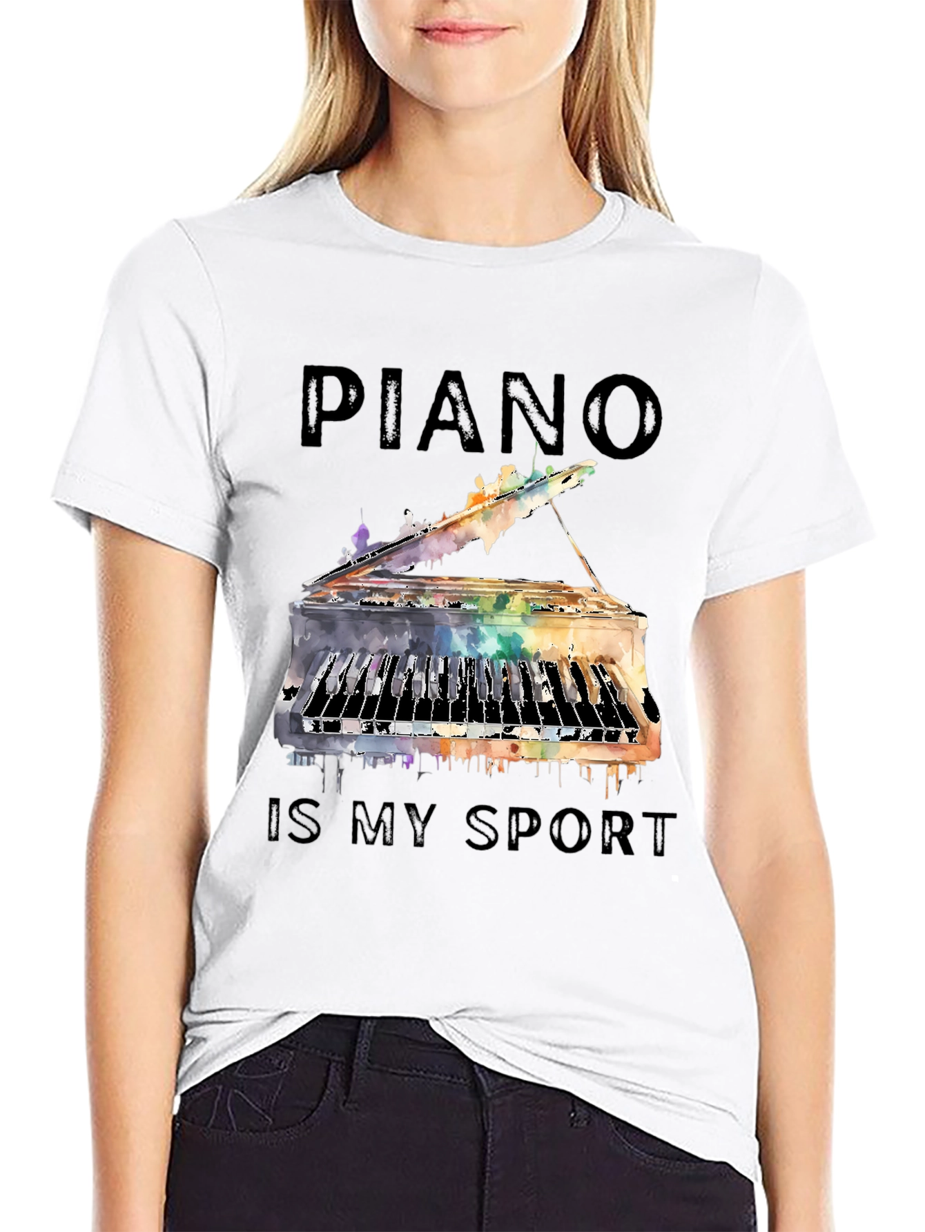 Piano is My Sport Graphic Tee