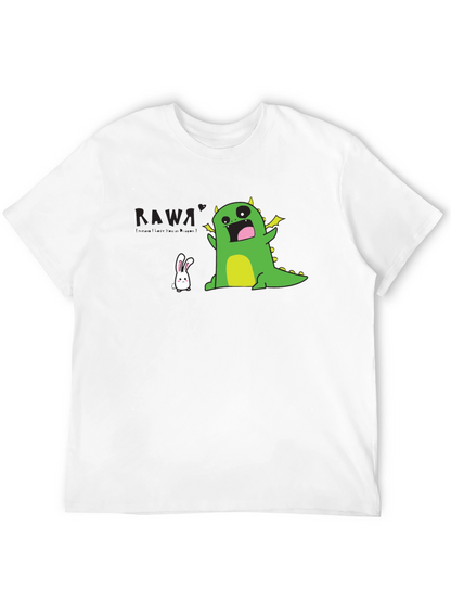 Kawaii Dinosaur T-Shirt - Black Fun Design