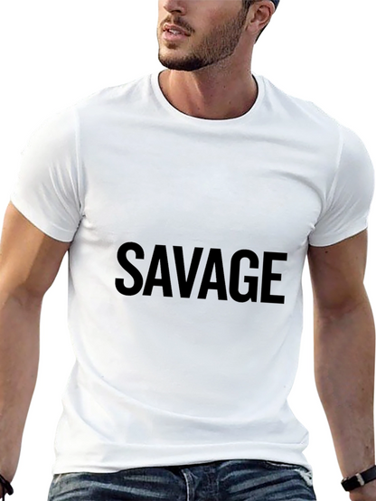 Savage Graphic Tee - Bold Statement Shirt
