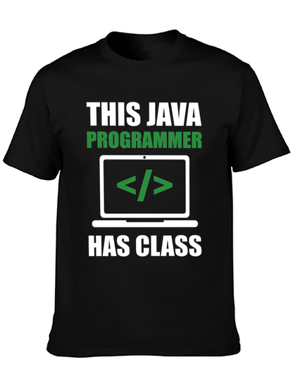 Java Programmer T-Shirt - Has Class Coding Tee