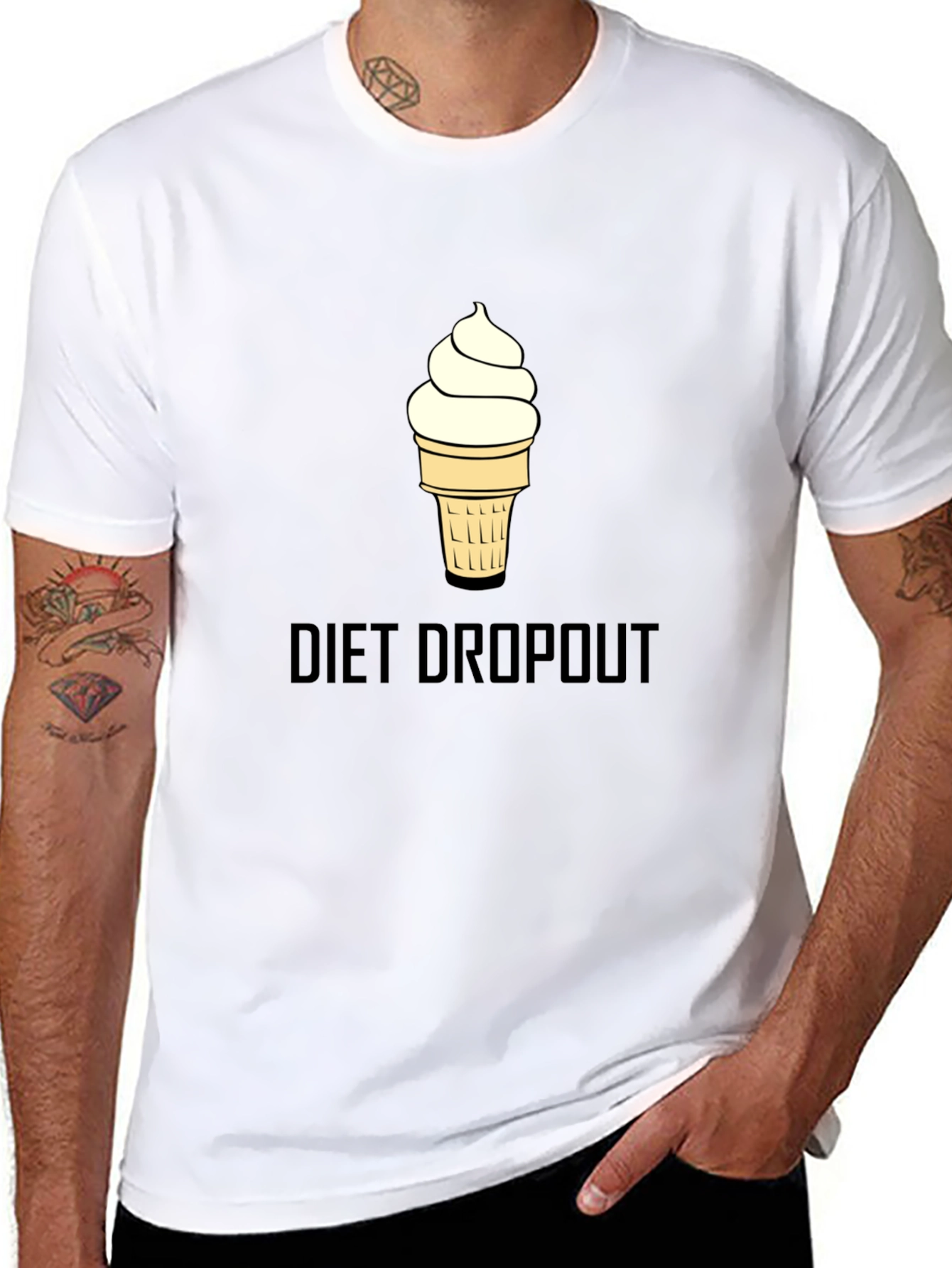 Diet Dropout T-Shirt - Ice Cream Graphic Tee