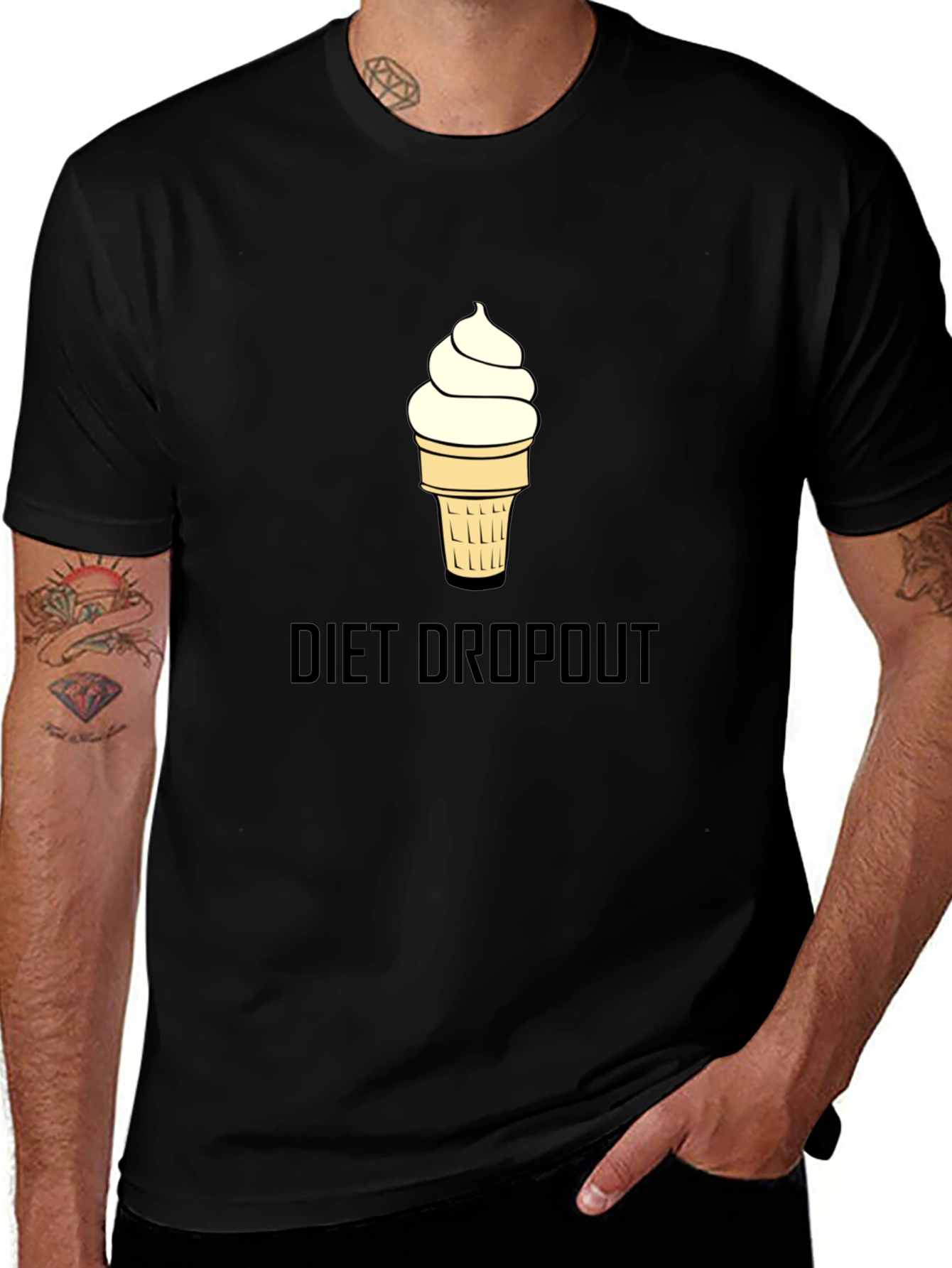 Diet Dropout T-Shirt - Ice Cream Graphic Tee