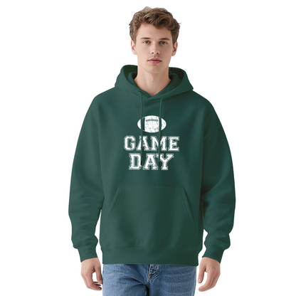 Distressed Game Day Football Pullover Hoodie