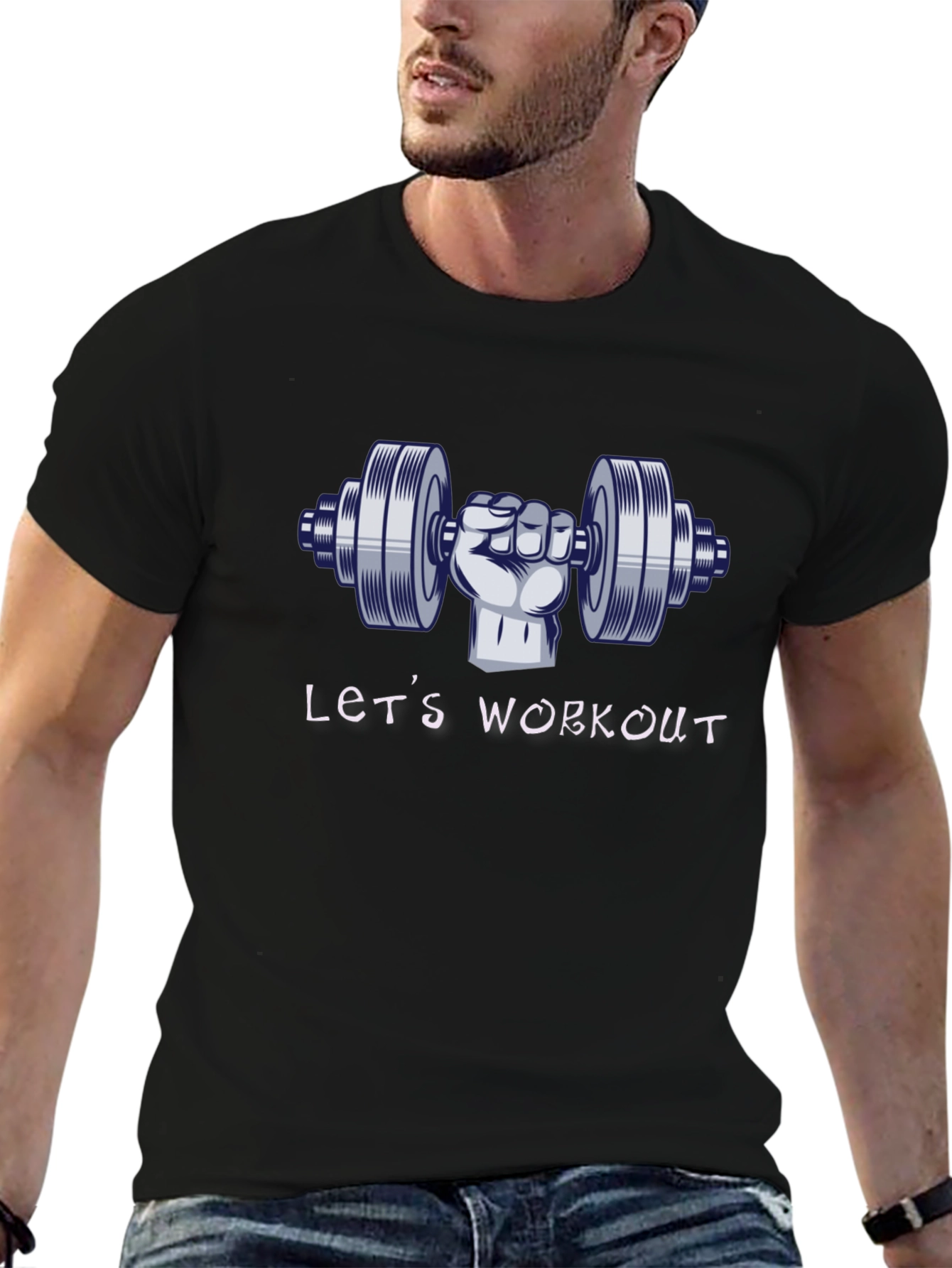 Lets Workout T-Shirt - Gym Motivation Tee