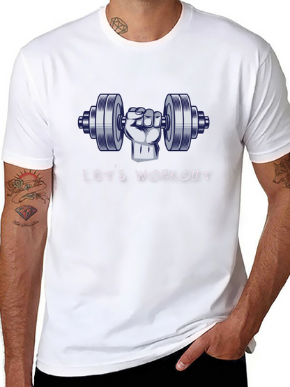 Lets Workout T-Shirt - Gym Motivation Tee