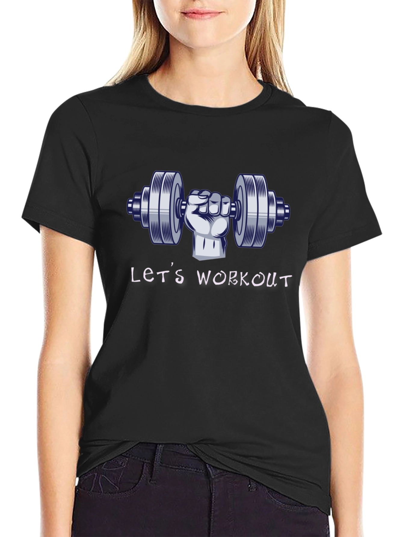 Lets Workout T-Shirt - Gym Motivation Tee