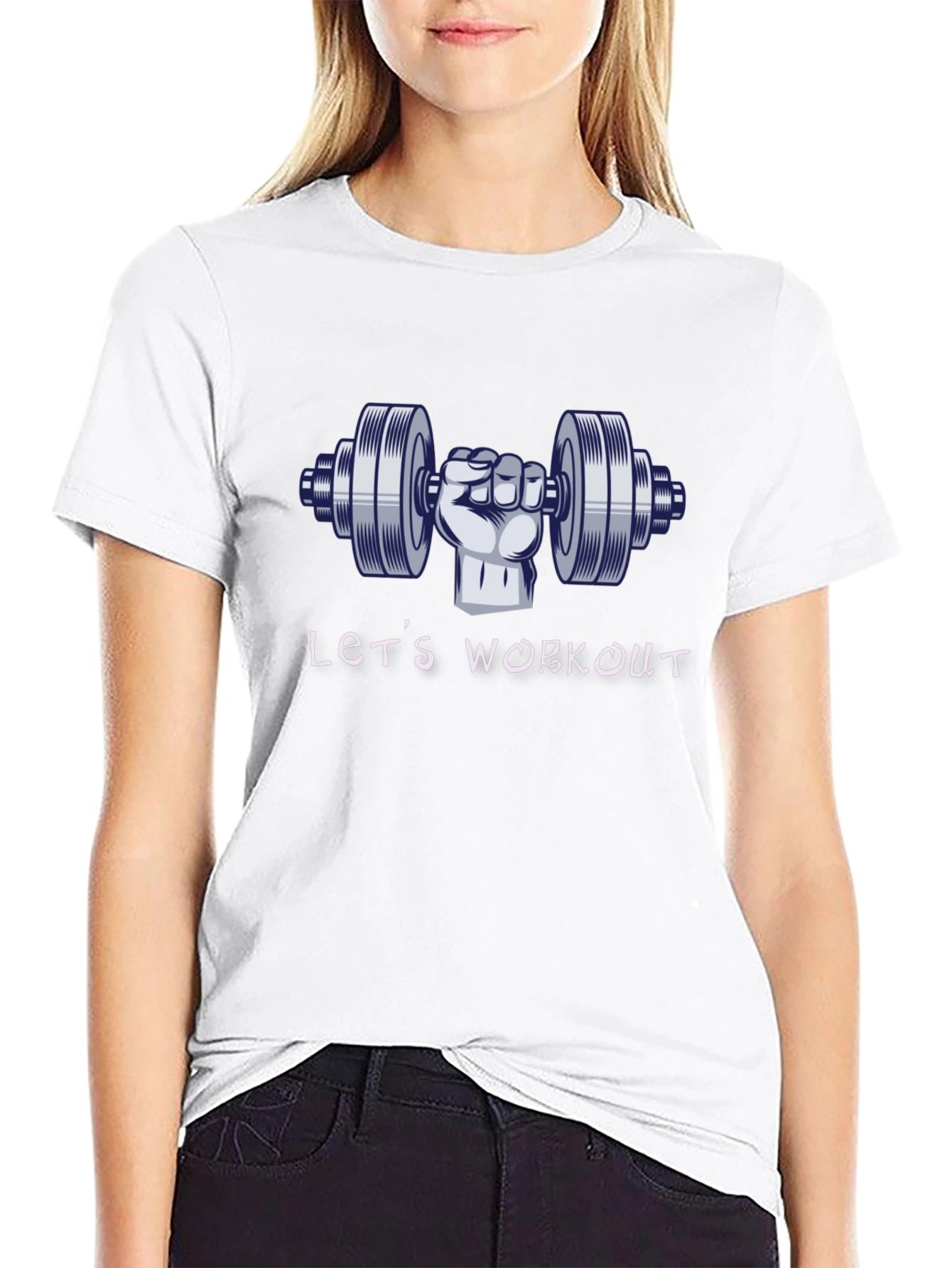 Lets Workout T-Shirt - Gym Motivation Tee
