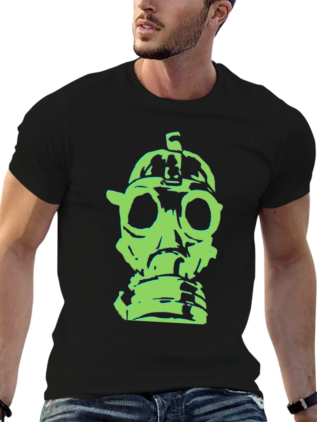Gas Mask Graphic Tee - Bold Streetwear Style