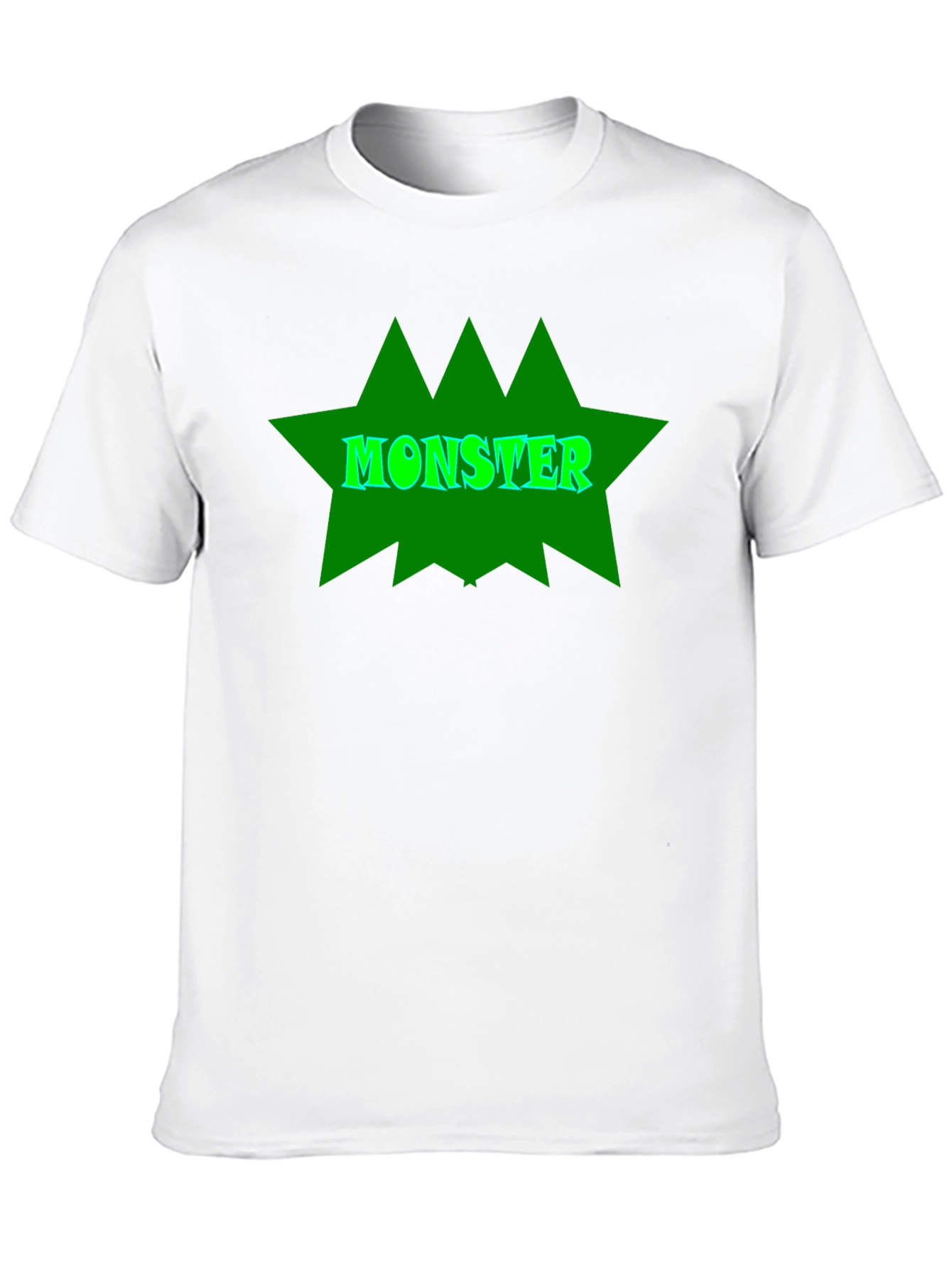 Monster Graphic Tee - Black Cotton T-Shirt