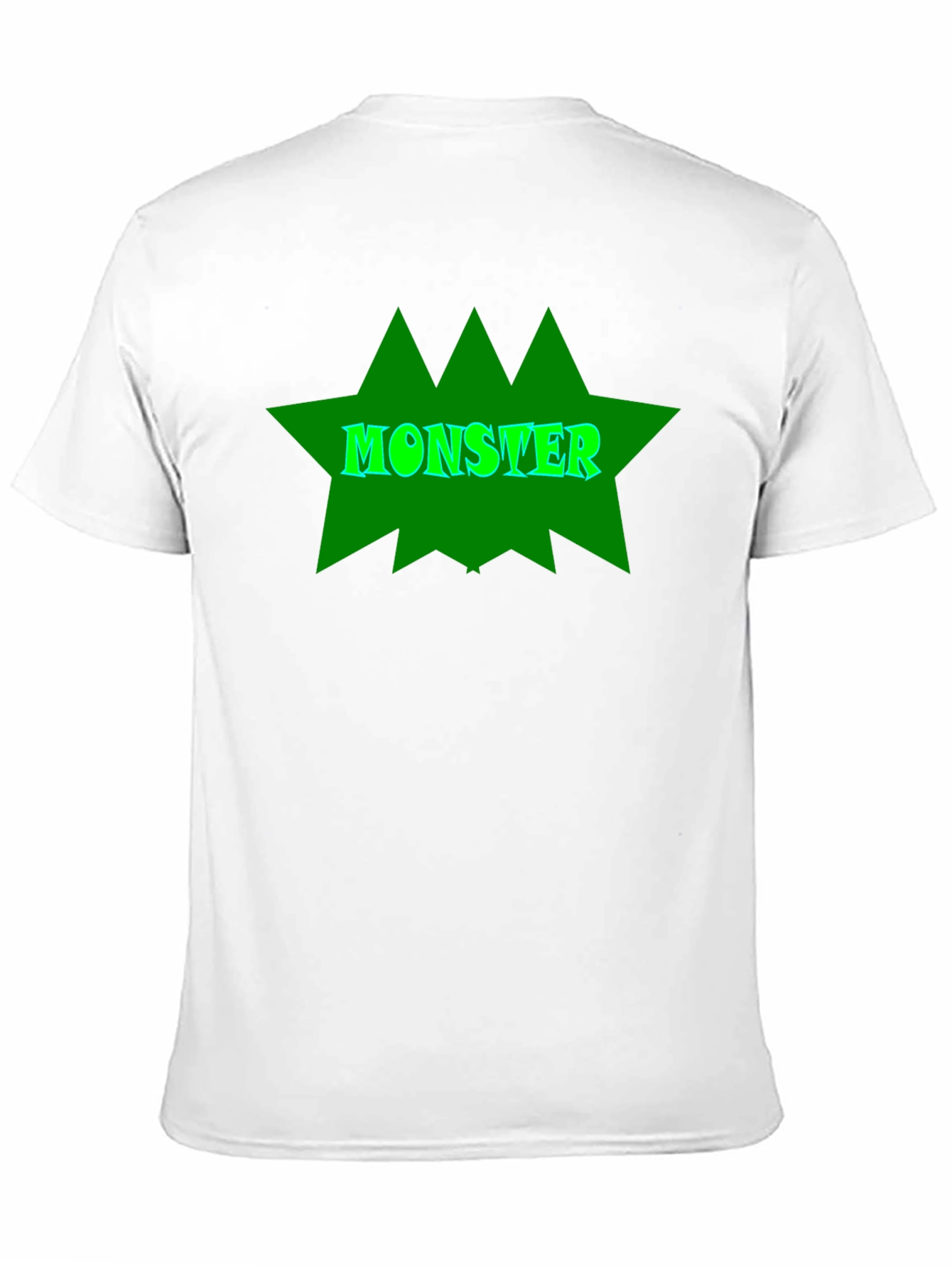 Monster Graphic Tee - Black Cotton T-Shirt